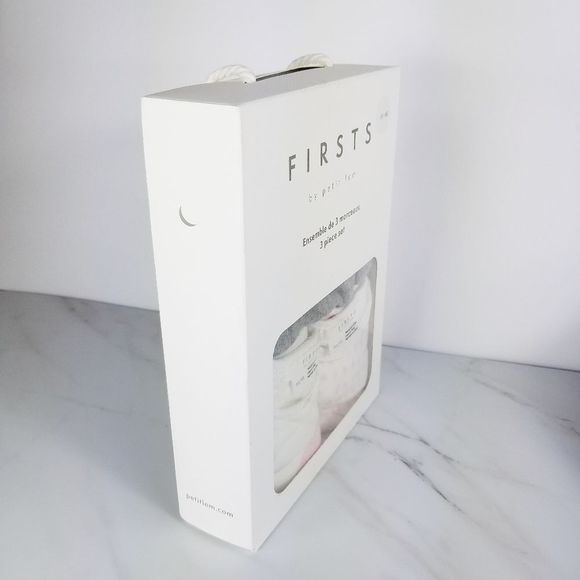 FIRST by Petit Lem 3 Piece Newborn Set Pin… - Picture 4 of 7